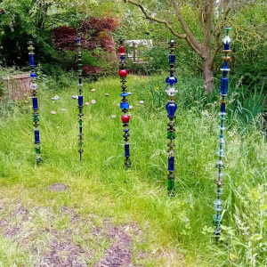 Hilde de Rooij - Tuinjuwelen blauw 5 (Glass: Recup)